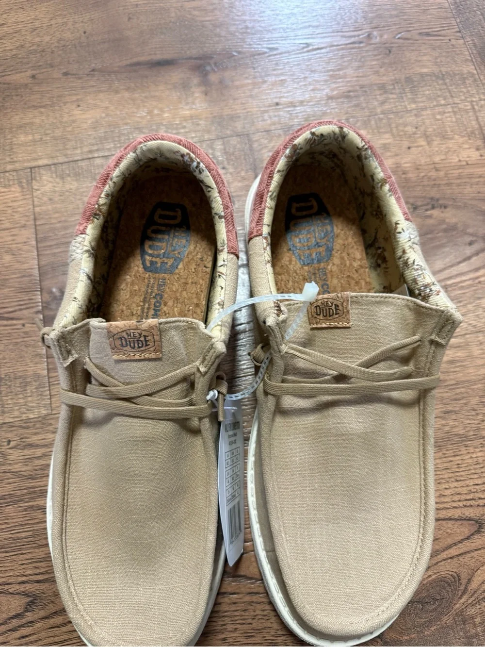 HEYDUDE Wally Funk Summer Stitch Canvas Lace-Up Men's Sneakers US 11 45184-00E